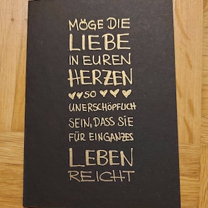 Glückwunschkarte Hochzeit
