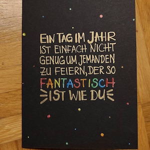 Glückwunschkarte Geburtstag