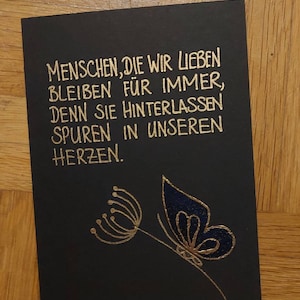 Trauerkarte Schmetterling