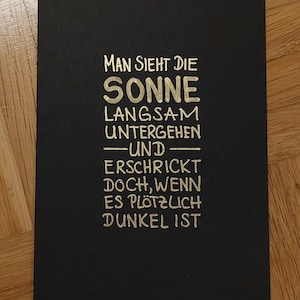 Trauerkarte Sonne