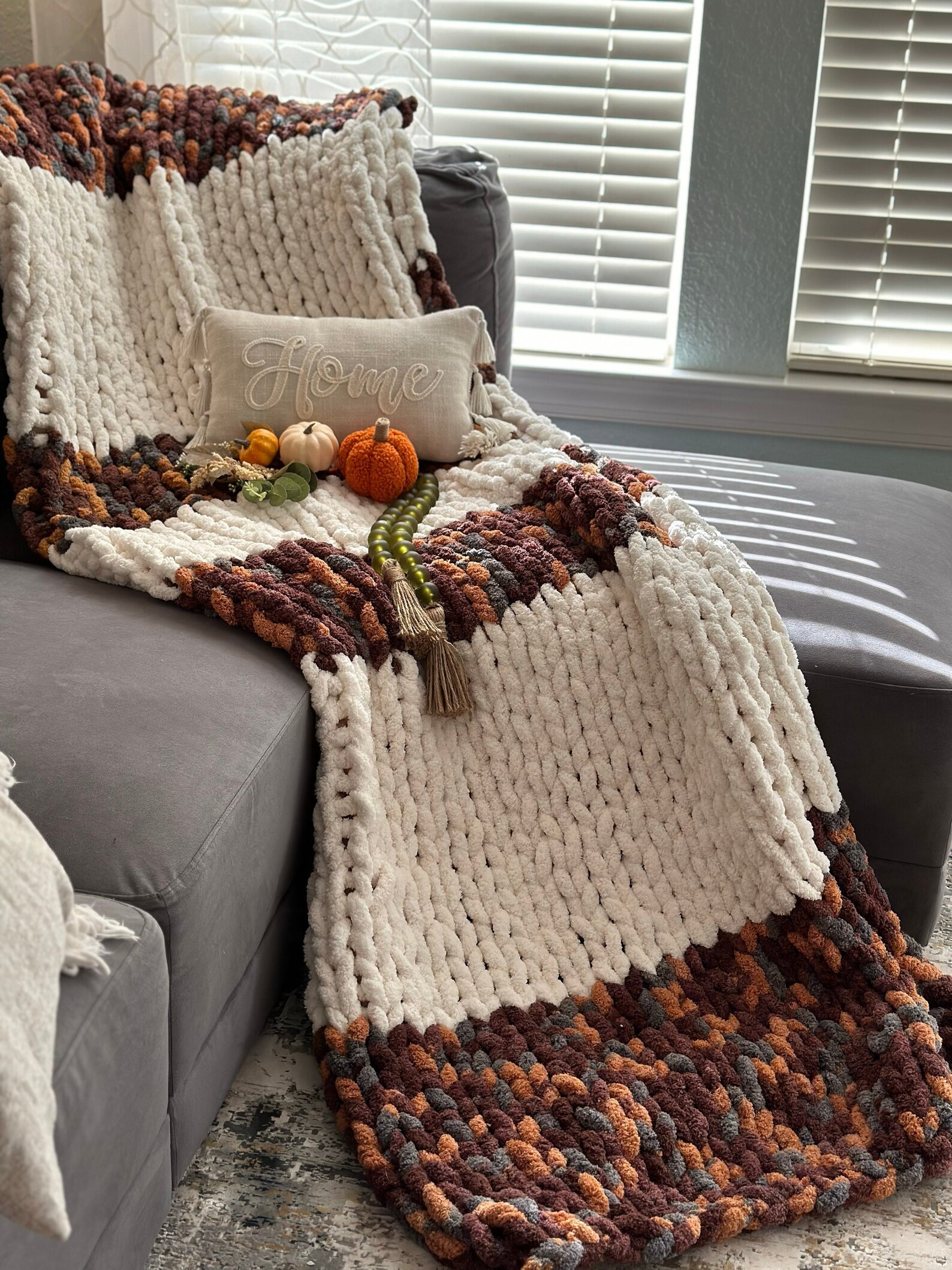 Chunky Knit Blanket Cozy Blanket Chunky Blanket Knit Blanket Chunky