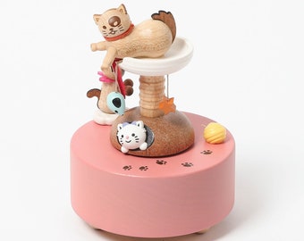 Kitty Playground | Wooden Music Box
