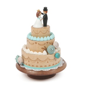 Couple Wedding Cake | Wooden Music Box