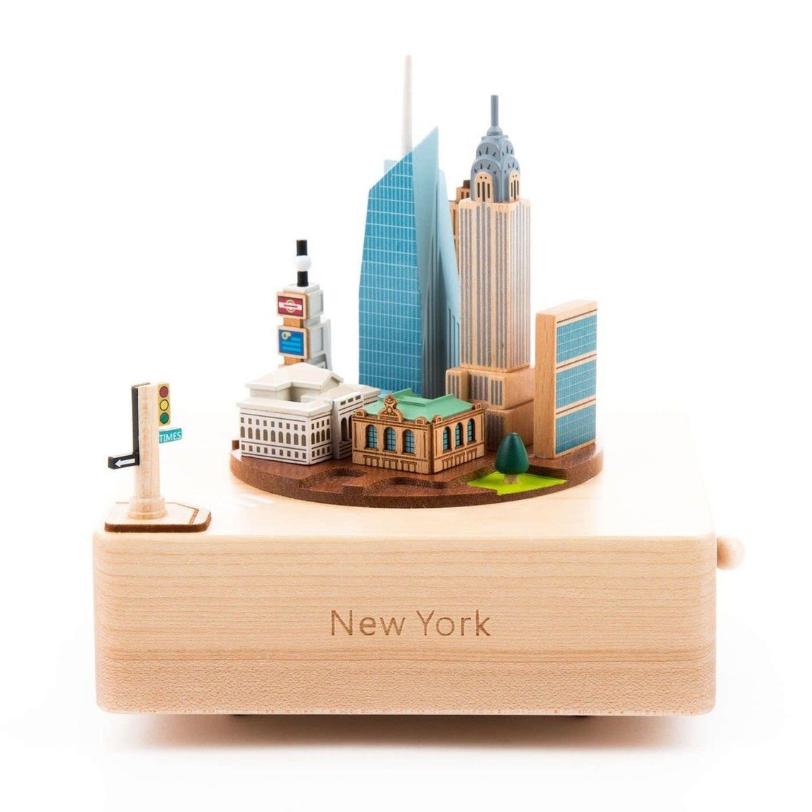 Midtown Manhattan Wooden Music Box Etsy