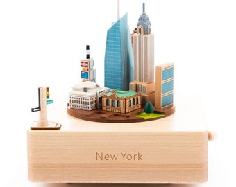 Midtown Manhattan | Wooden Music Box