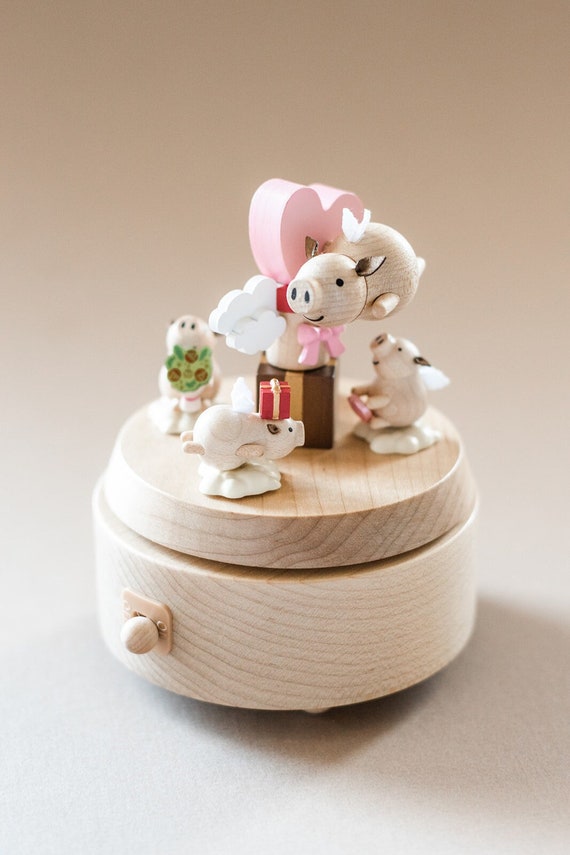 When Pigs Fly | Handmade Wooden Music Box