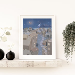 Art Print: Scattered Stars.  Original Artwork | Painting | Illustration Art |  Poster | Home Décor | Wall Décor