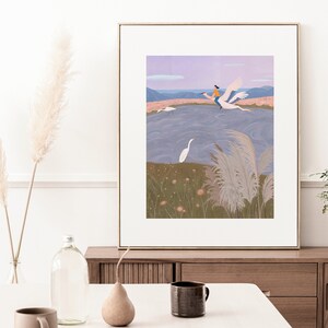 Kunstdruck: In der Luft.  Original Kunstwerk | Gemälde | Illustration Kunst |  Poster | Hausdekor | Wanddekoration