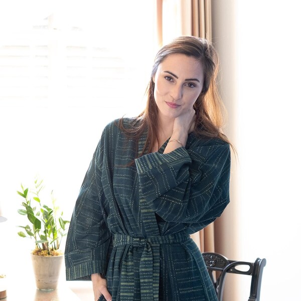 Block Print Robes Etsy