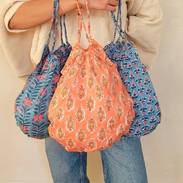 Cotton tote Bags, 25 Pcs, Block print Bags, Shopping Bag, Market Bags, tote bag, Assorted bags,