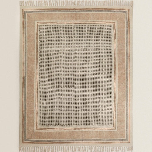 Square cotton rug 4x4 feet / 5x5 feet /6x6 feet / 7x7 feet / 8x8 feet