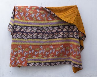 Trapunte Kantha vintage, tiro kantha, coperte kantha, trapunte, fatto a mano, tiro vintage, plaid kantha