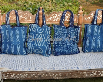 Bag, Indigo bag, kantha bag, 5 pcs, tote bag,Handmade bag,Fashion bag,Women bag,banjara bag, EXPRESS SHIPPING