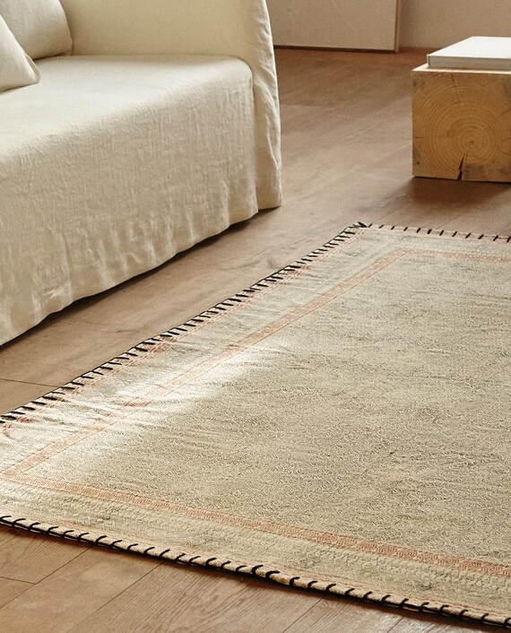 Square Cotton Rug 4x4 Feet 5x5 Feet 6x6 Feet 7x7 Feet 8x8