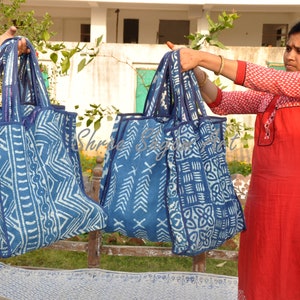 Sac, sac indigo, sac kantha, 5 pcs, sac fourre-tout, sac fait main, sac à la mode, sac femme, sac banjara, LIVRAISON EXPRESS