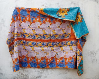 Vintage Kantha quilts, kantha throw, kantha blankets, quilts, Handmade, Vintage throw