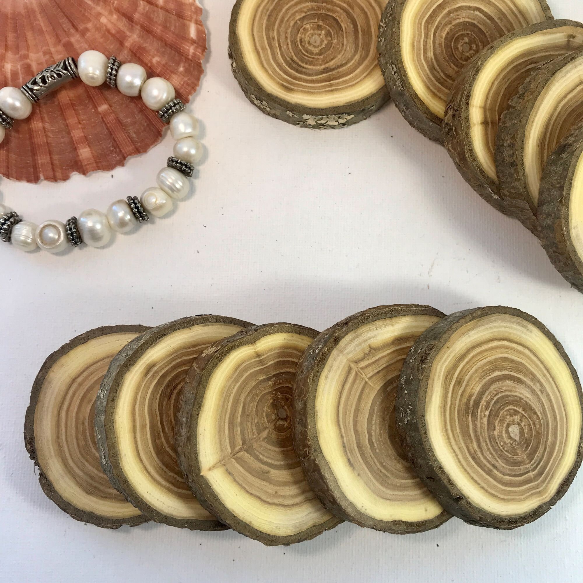 Set 5 Wood Slice Buckthorn Wood Slices Art DIY Weddings Etsy