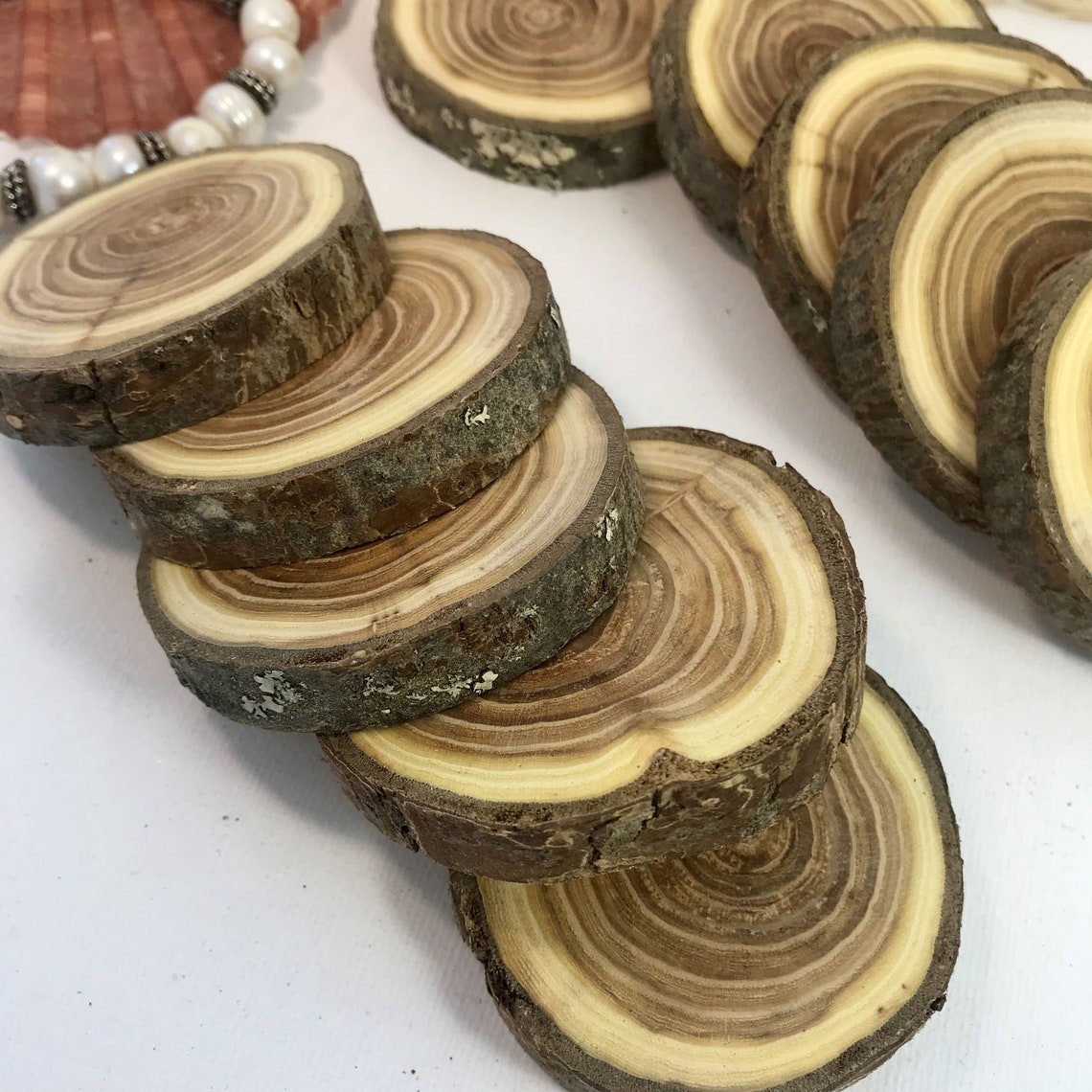 Set 5 Wood Slice Buckthorn Wood Slices Art DIY Weddings Etsy