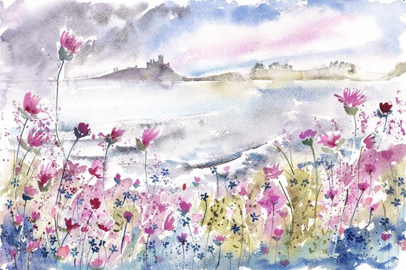 A5 Card From an Original Watercolour Painting by Jenny Ulyatt Greetings Card Blank inside. Embleton Bay