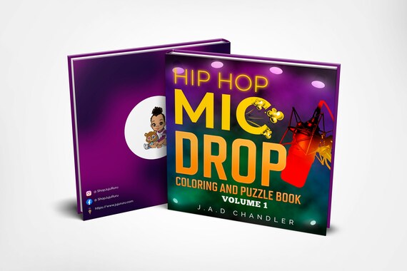 hiphop cdセット Hip Hop Mic Drop Volume 1 Coloring and Puzzle Book - Etsy
