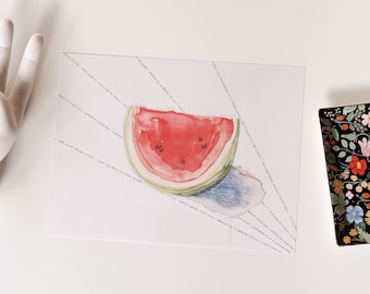 Watermelon Sugar Print | Harry Styles Lyrics, Watercolor (Digital Reproduction)