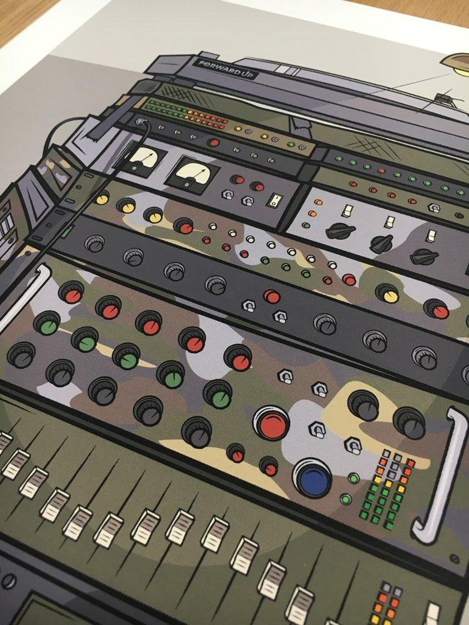 Step Up Dub Soundsystem Control tower Fine Art Print Etsy