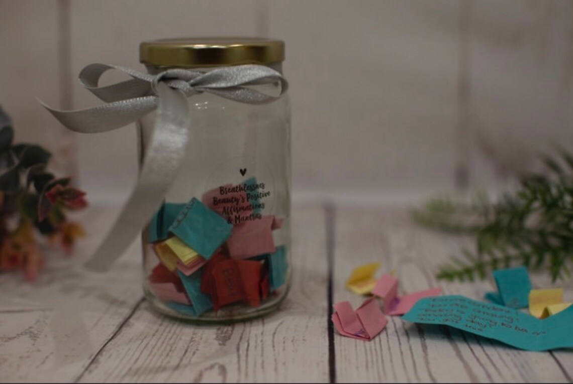 Handwritten Positive Affirmation Jar Etsy