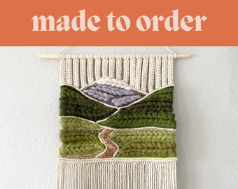 Mt. Rainier Macraweave Wall Hanging | Made to Order