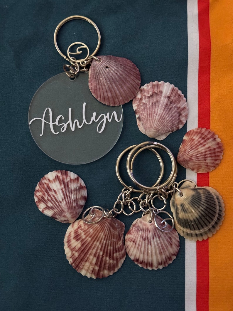 Shell Keychians Shell Keychain - Etsy