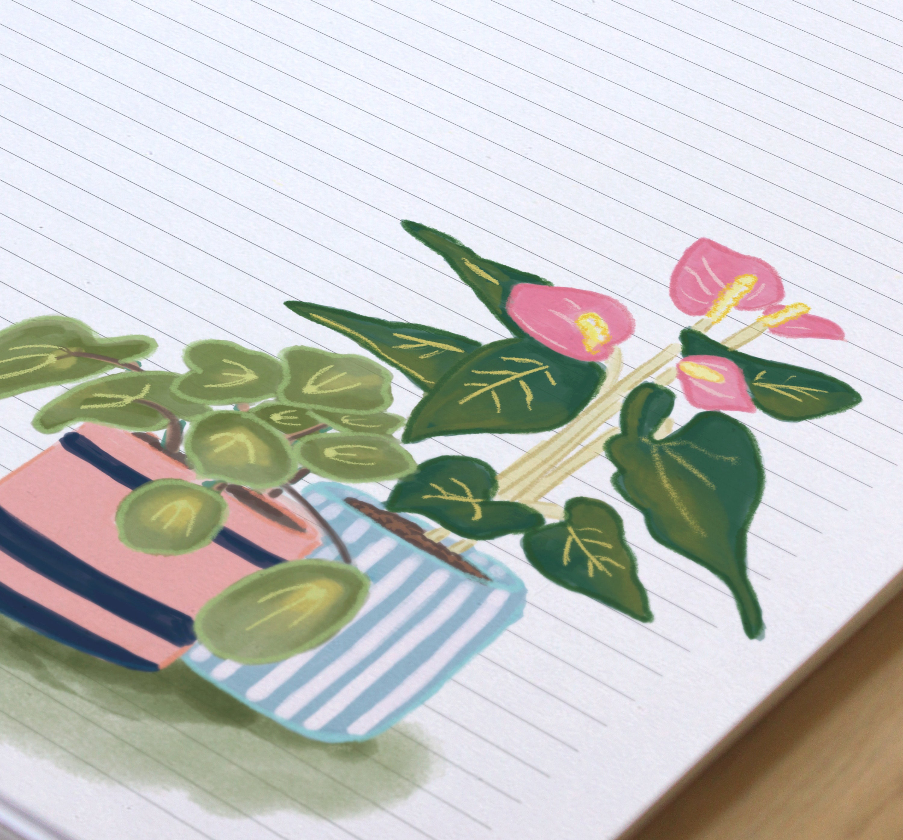 Plant Printable Stationery Paper Letter Writing Paper | Etsy