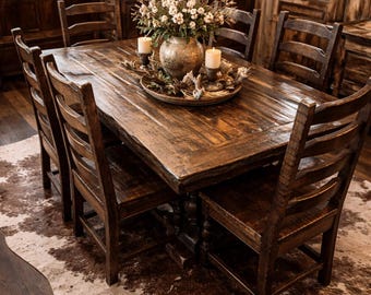 Old Fashion Table & Sonora Chairs Set