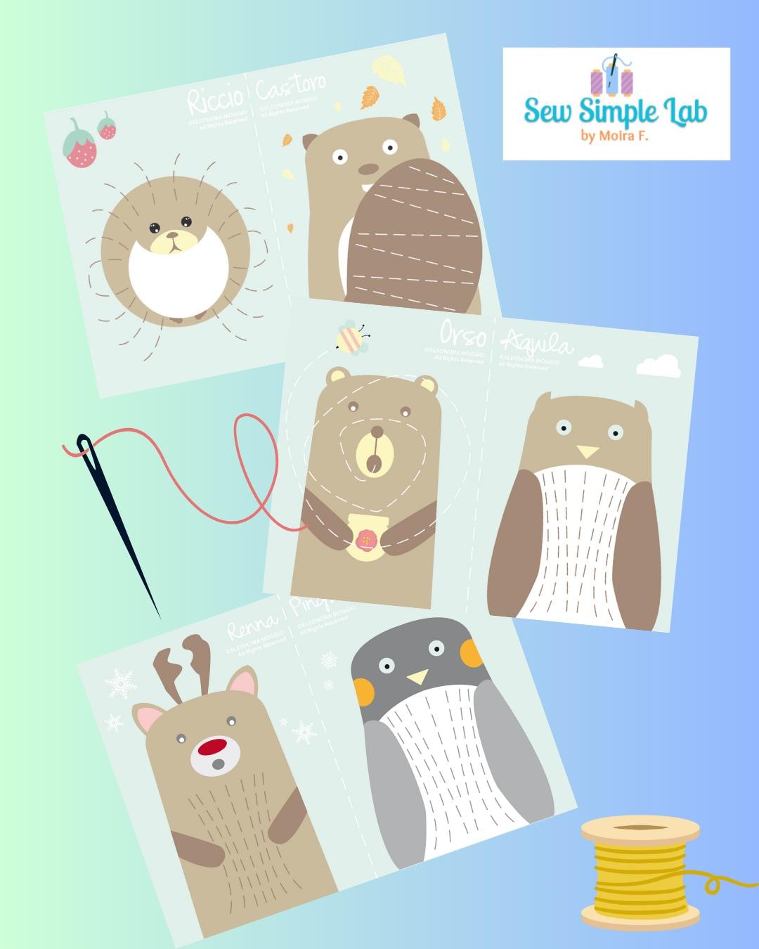 Kids Sewing Pattern, Sewing Cards, Printable Sewing, Learn to Sew Kids ...