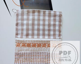 Stick- und Nähanleitung für Tablet-Hüllen | DIY-PDF-Muster | Reißverschlusshülle | Kreuzstichmuster | Individuelles DIY-Projekt