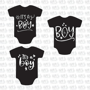 It&#39;s a Boy, It&#39;s a Girl svg, eps, png, Onesie svg, Baby Announcement svg, Gender Reveal svg, Baby svg, cut files, svg files for cricut