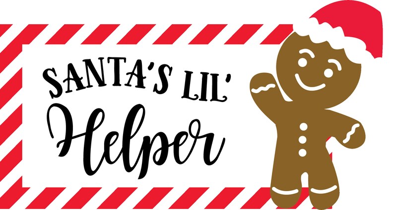 Santa's Lil' Helper Svg, Eps and Png, Holiday Svg, Child Pajamas Svg ...