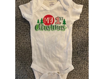 My 1st Christmas svg, eps and png, Baby's Christmas svg, Christmas Onsie svg, Holiday T-Shirt svg, cut files, svg files for cricut