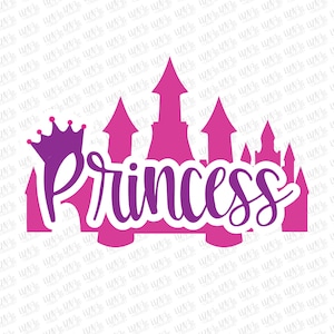 Princess svg, dxf, eps, png, Castle svg, Princess Sign svg, Princess T-Shirt svg, cut files, svg files for cricut