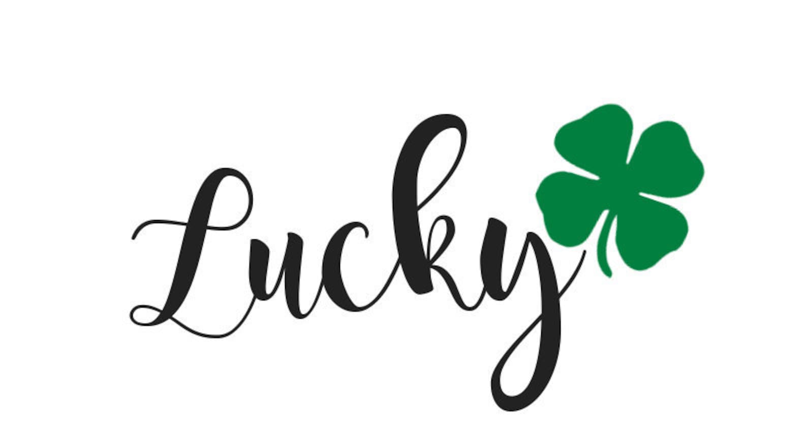 Lucky SVG Jpeg Png | Etsy