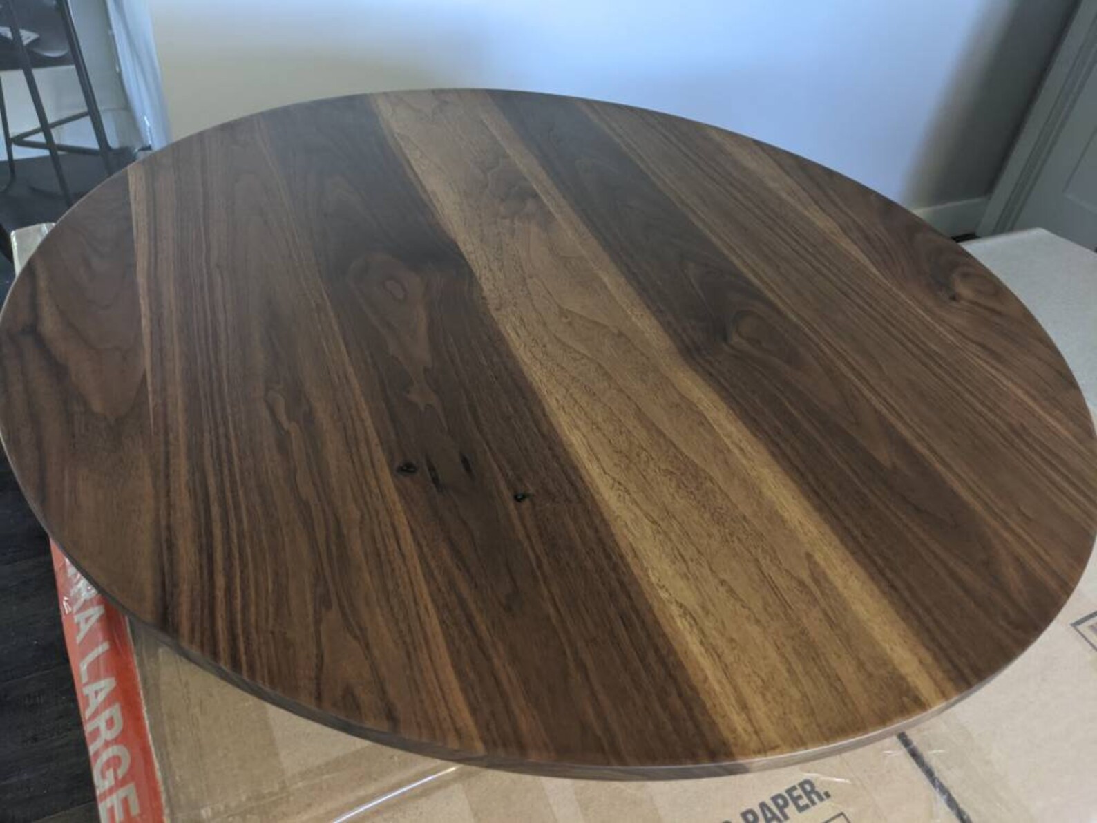 Lazy Susan Turntable 36 Inch Walnut Lazy Susan Extra Large Etsy