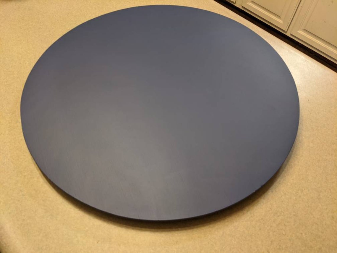 Wood Lazy Susan Blue Lazy Susan Turntable Navy Blue Lazy Etsy