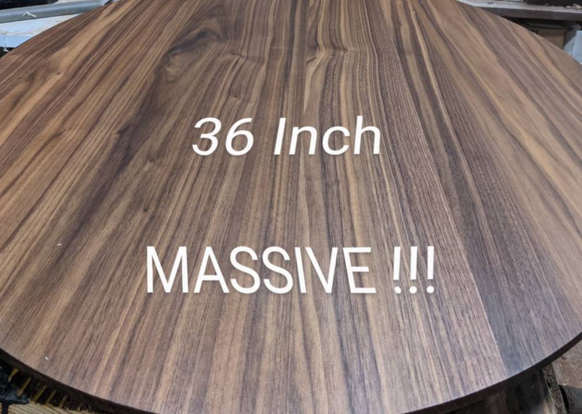 Lazy Susan Turntable 36 Inch Walnut Lazy Susan Extra Large Etsy