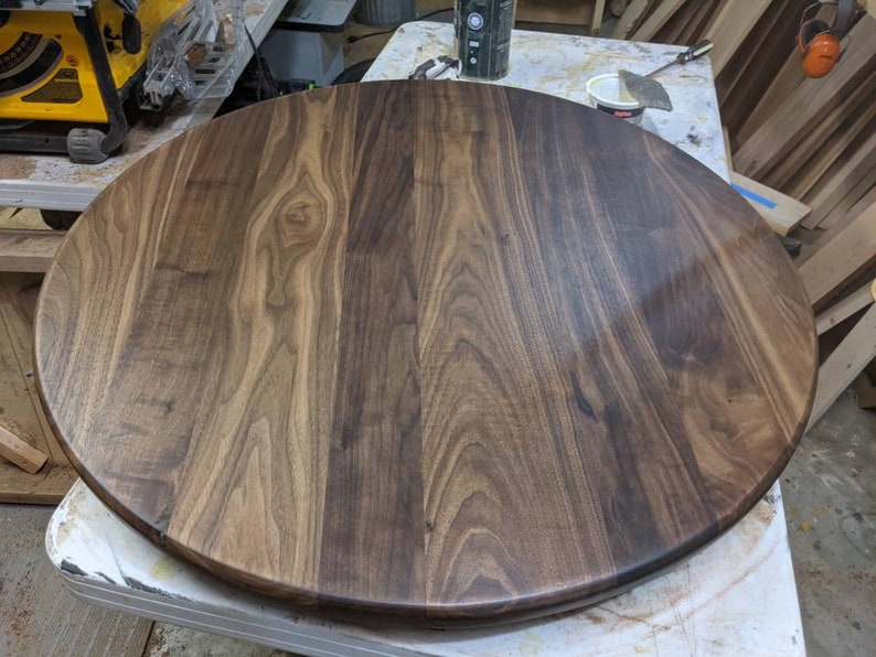 Lazy Susan Turntable 36 Inch Walnut Lazy Susan Extra Large Etsy