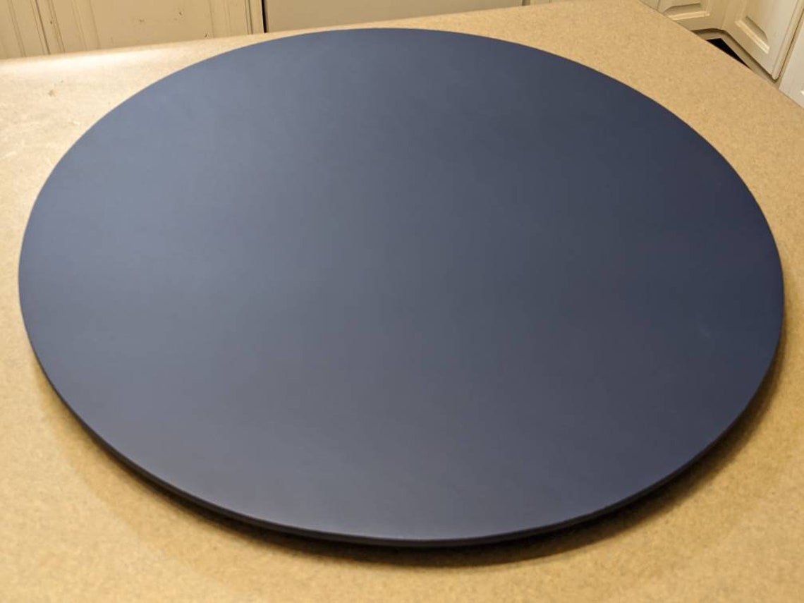 Wood Lazy Susan Blue Lazy Susan Turntable Navy Blue Lazy Etsy