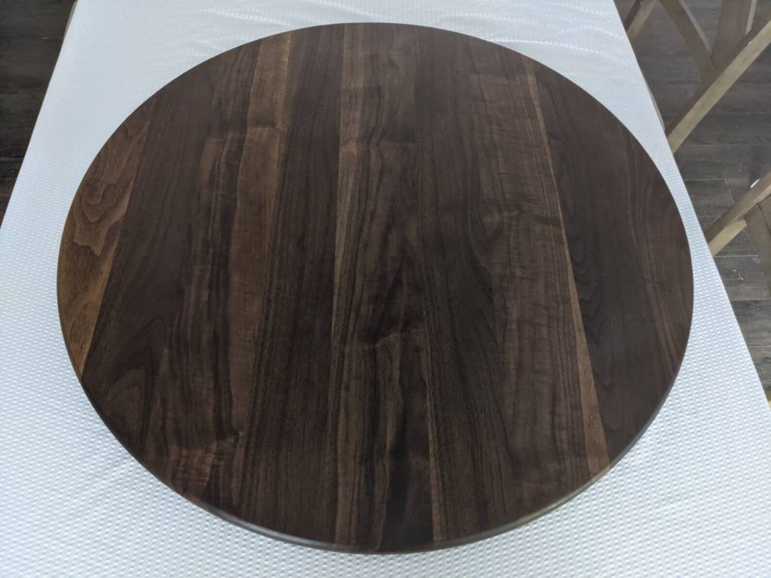 Lazy Susan Turntable 36 Inch Walnut Lazy Susan Extra Large Etsy
