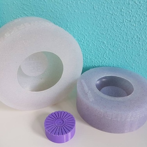 Silicone molds SET tealight holder 11.4 cm and tealight holder 9 cm PLUS drawing tool * casting mold