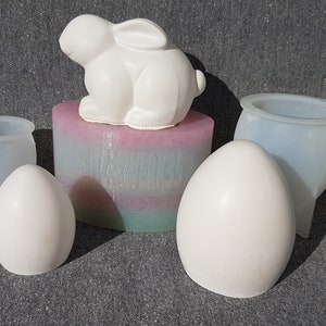Silicone molds set Easter * Easter bunny & Easter eggs