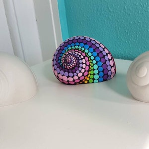 Plaster snail * Plaster blank * Mandala blank * DIY plaster snail set of 2