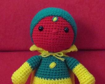 Vision Stuffed Crochet Doll