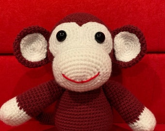 Stuffed Crochet Monkey Doll