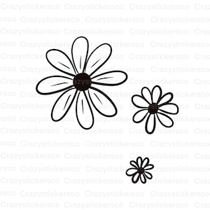 Daisy SVG Clipart: PNG Graphic, Sublimation Image (Digital Download)